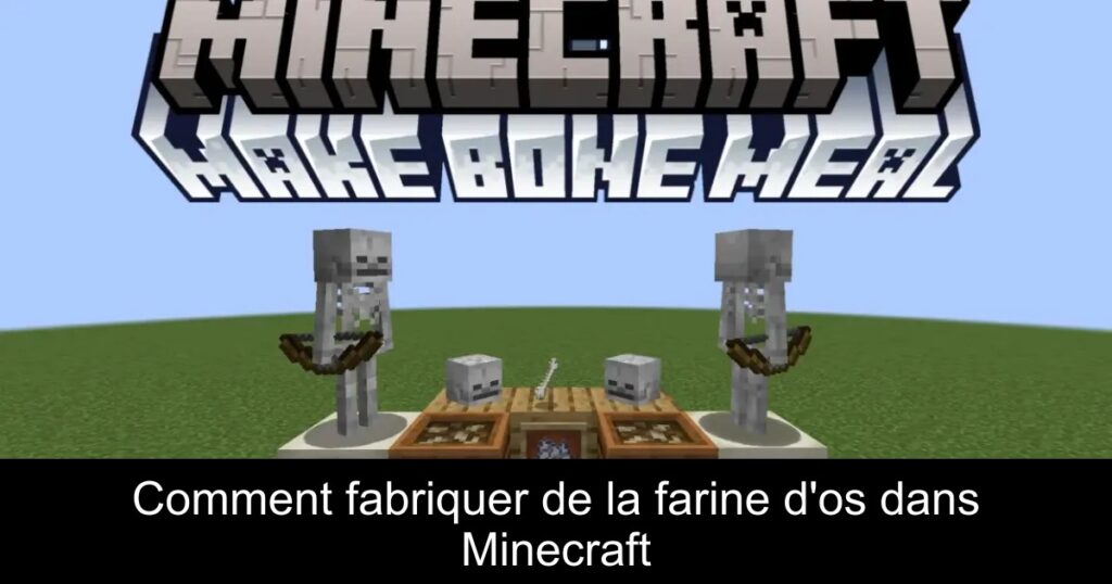 Comment fabriquer de la farine d&rsquo;os dans Minecraft