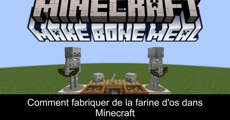 Comment fabriquer de la farine d'os dans Minecraft