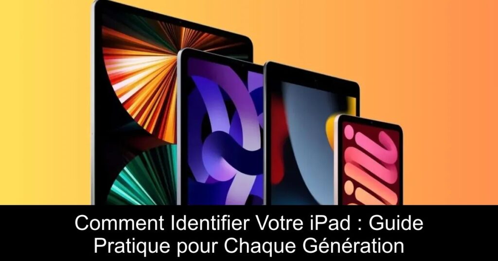 Comment Identifier Votre iPad : Guide Pratique pour Chaque Génération