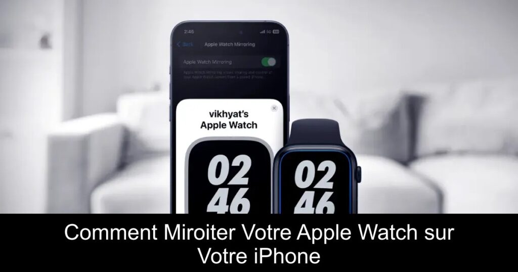 Comment Miroiter Votre Apple Watch sur Votre iPhone