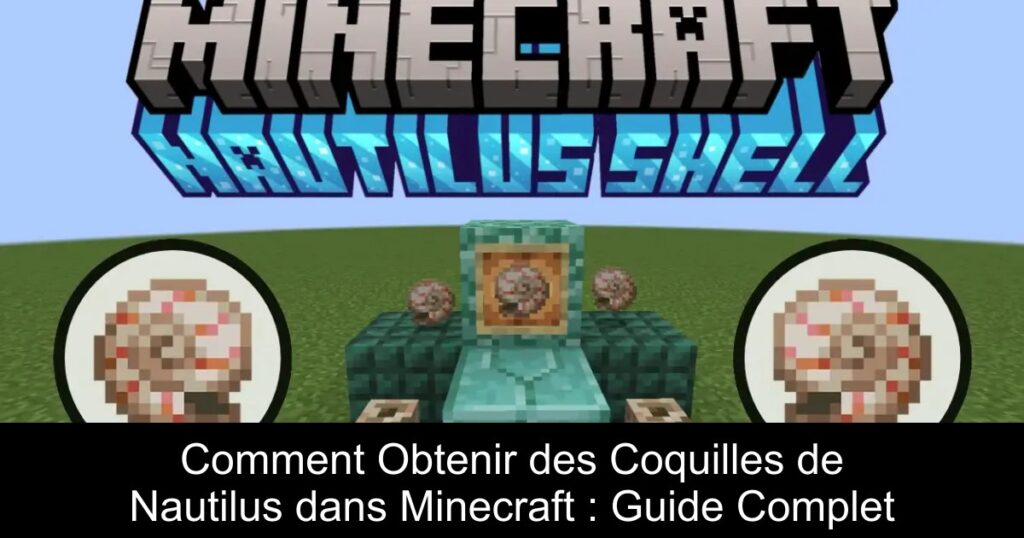 Comment Obtenir des Coquilles de Nautilus dans Minecraft : Guide Complet