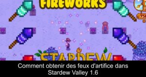 Comment obtenir des feux d&rsquo;artifice dans Stardew Valley 1.6