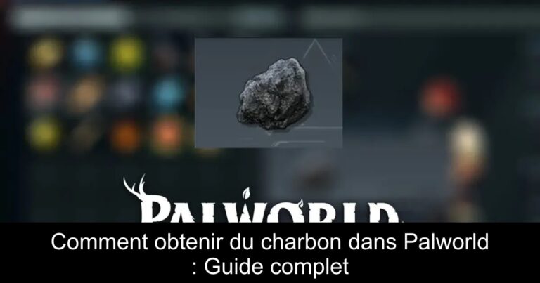 Comment obtenir du charbon dans Palworld : Guide complet