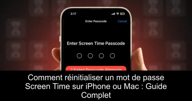 Comment réinitialiser un mot de passe Screen Time sur iPhone ou Mac : Guide Complet