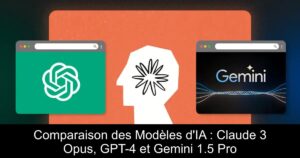 Comparaison des Modèles d&rsquo;IA : Claude 3 Opus, GPT-4 et Gemini 1.5 Pro