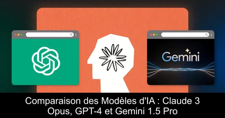 Comparaison des Modèles d'IA : Claude 3 Opus, GPT-4 et Gemini 1.5 Pro