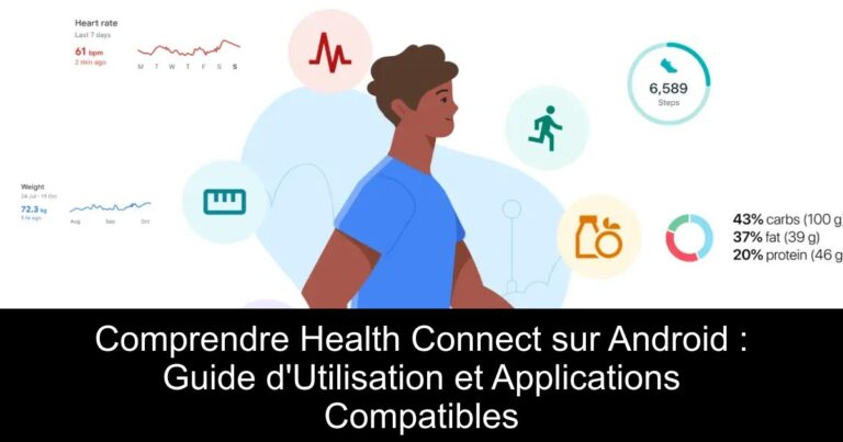 Comprendre Health Connect sur Android : Guide d'Utilisation et Applications Compatibles