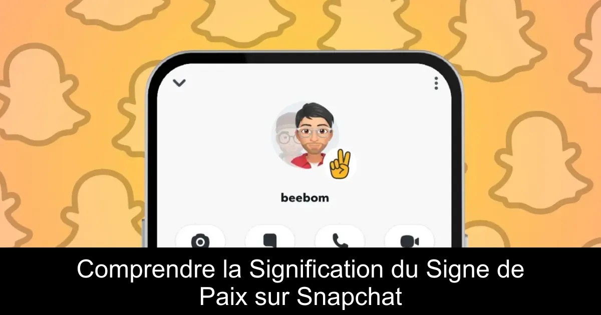Comprendre la Signification du Signe de Paix sur Snapchat