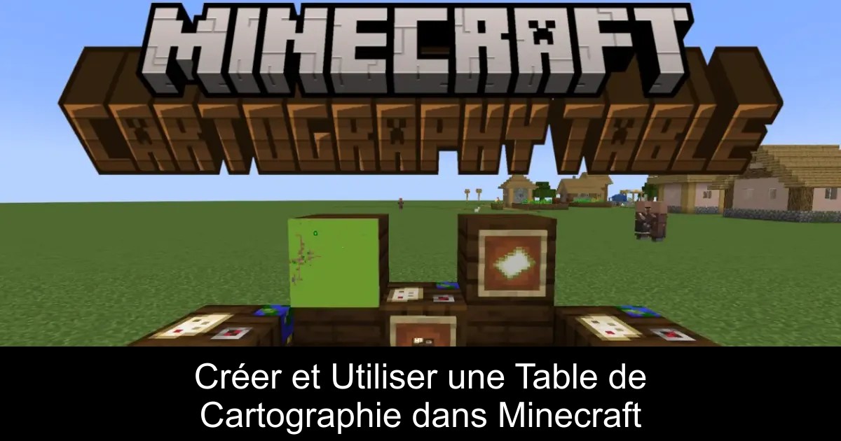 Créer et Utiliser une Table de Cartographie dans Minecraft