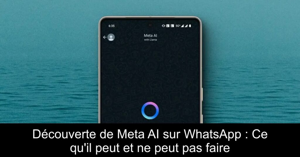 Découverte de Meta AI sur WhatsApp : Ce qu&rsquo;il peut et ne peut pas faire