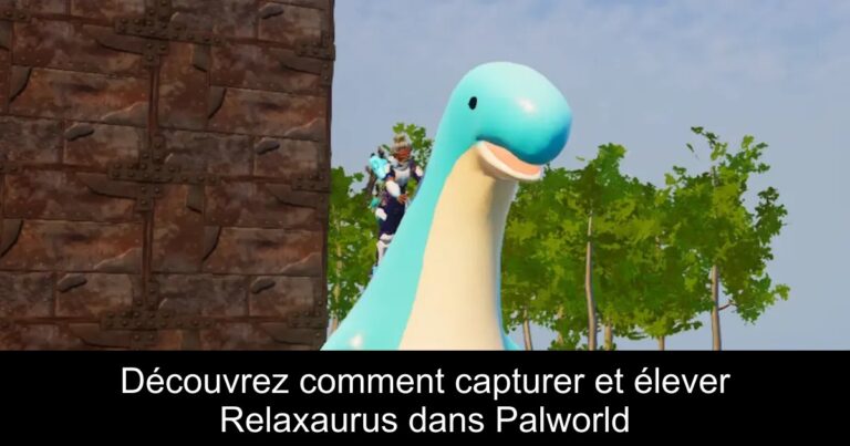 Découvrez comment capturer et élever Relaxaurus dans Palworld