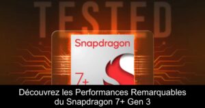 Découvrez les Performances Remarquables du Snapdragon 7+ Gen 3
