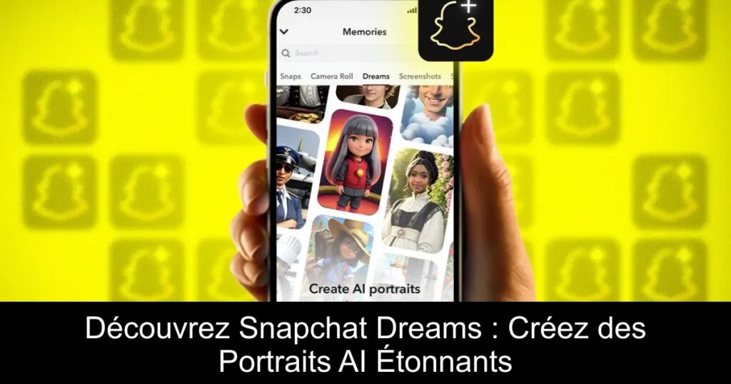 Découvrez Snapchat Dreams : Créez des Portraits AI Étonnants