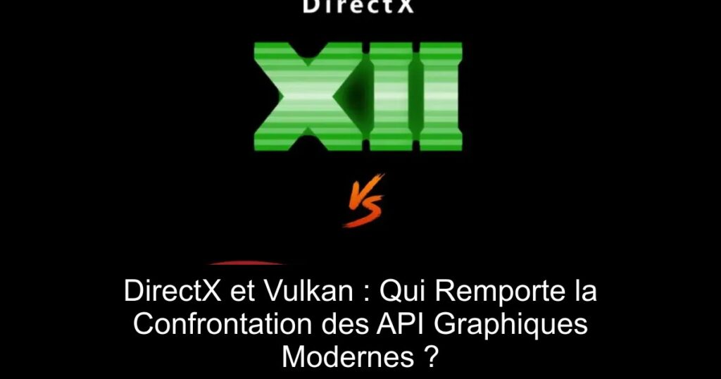 DirectX et Vulkan : Qui Remporte la Confrontation des API Graphiques Modernes ?