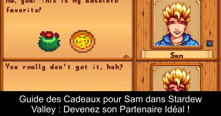 Guide des Cadeaux pour Sam dans Stardew Valley : Devenez son Partenaire Idéal !
