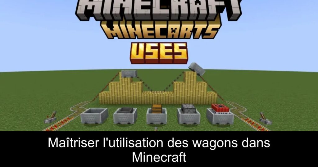 Maîtriser l&rsquo;utilisation des wagons dans Minecraft