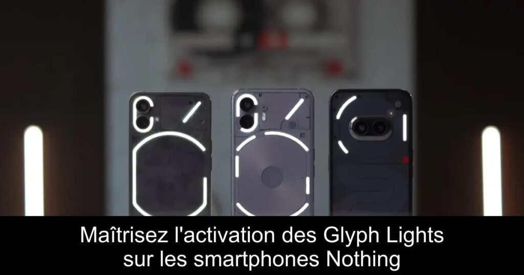 Maîtrisez l&rsquo;activation des Glyph Lights sur les smartphones Nothing