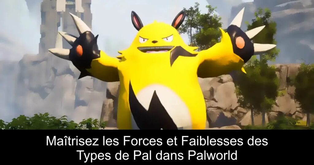 Maîtrisez les Forces et Faiblesses des Types de Pal dans Palworld