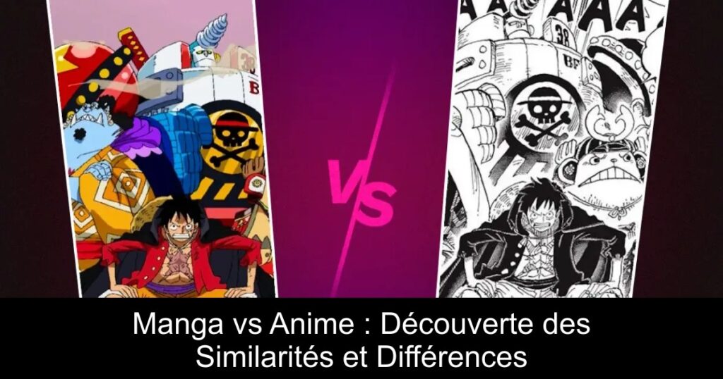 Manga vs Anime : Découverte des Similarités et Différences