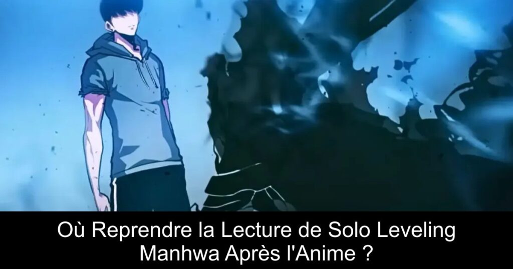 Où Reprendre la Lecture de Solo Leveling Manhwa Après l&rsquo;Anime ?