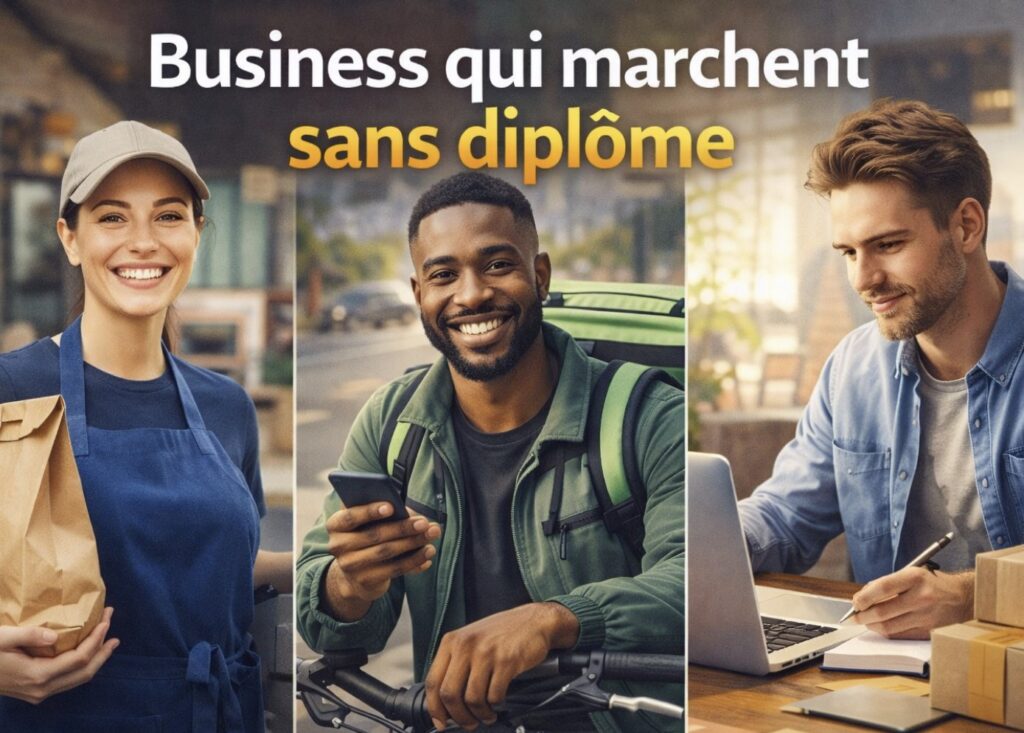 Business qui marchent sans diplôme
