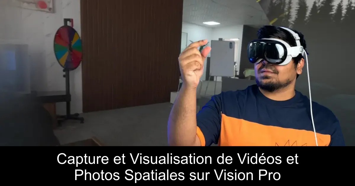 Capture et Visualisation de Vidéos et Photos Spatiales sur Vision Pro
