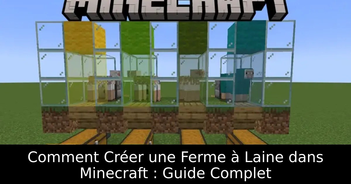 Comment Créer une Ferme à Laine dans Minecraft : Guide Complet