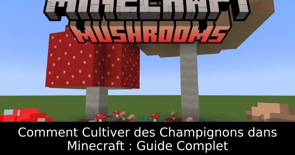 Comment Cultiver des Champignons dans Minecraft : Guide Complet