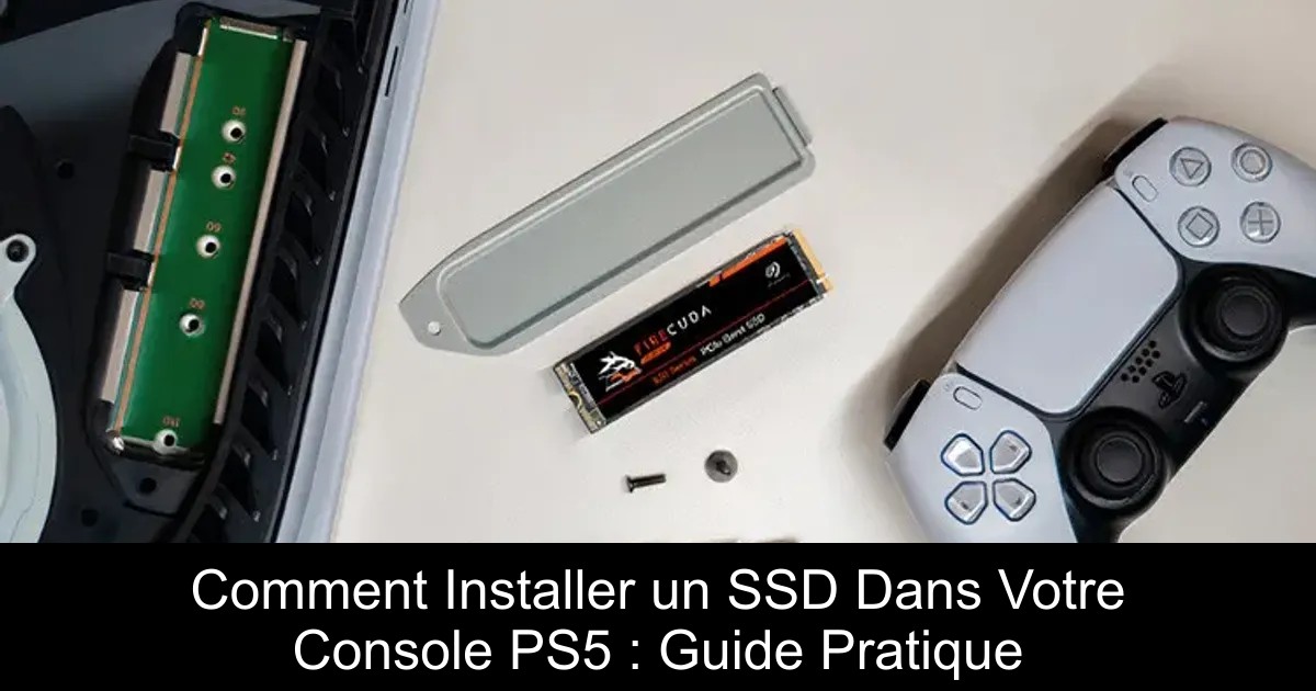 Comment Installer un SSD Dans Votre Console PS5 : Guide Pratique