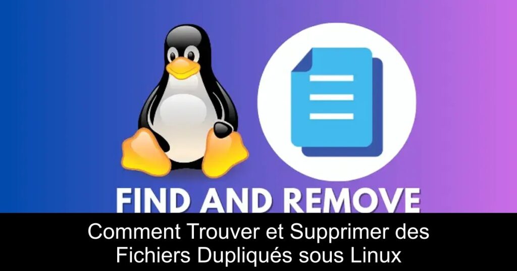 Comment Trouver et Supprimer des Fichiers Dupliqués sous Linux