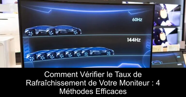 Vérifier les Hz de son écran sous Windows 11