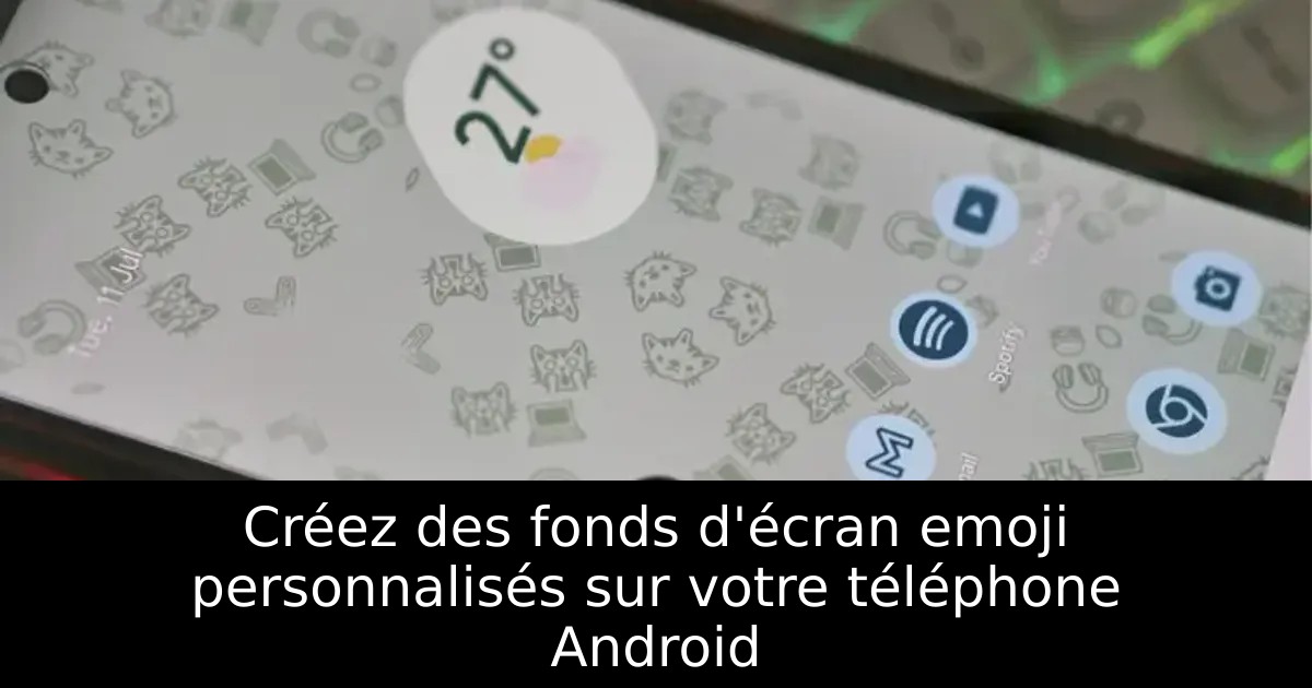 Créez des fonds d&rsquo;écran emoji personnalisés sur votre téléphone Android