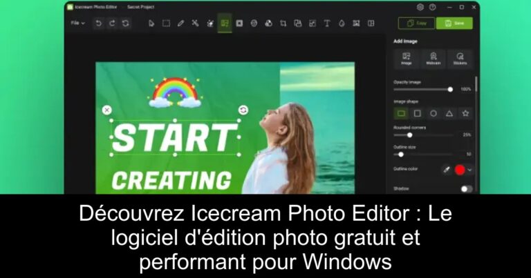 Découvrez Icecream Photo Editor : Le logiciel d'édition photo gratuit et performant pour Windows