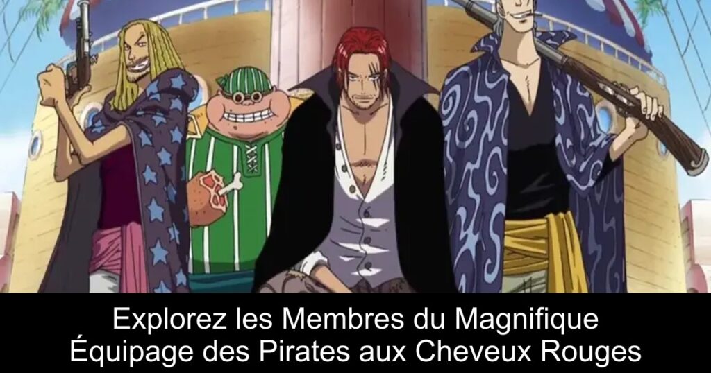 Explorez les Membres du Magnifique Équipage des Pirates aux Cheveux Rouges