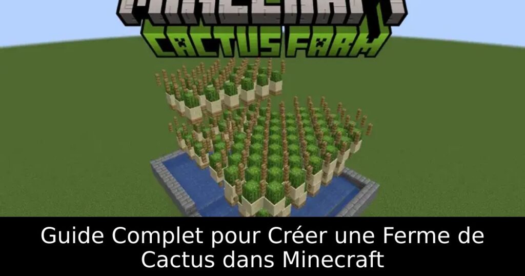 Guide Complet pour Créer une Ferme de Cactus dans Minecraft