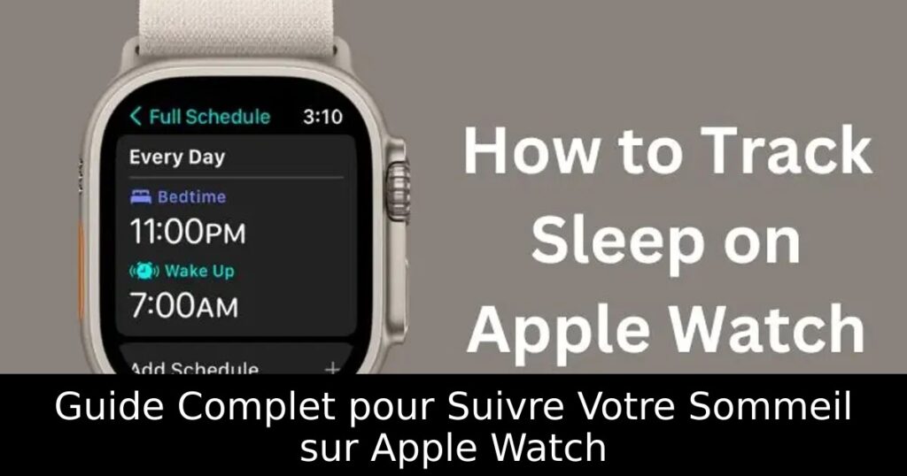 Guide Complet pour Suivre Votre Sommeil sur Apple Watch