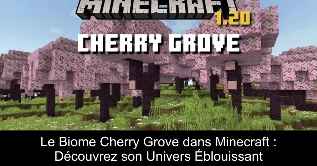 Le Biome Cherry Grove dans Minecraft : Découvrez son Univers Éblouissant