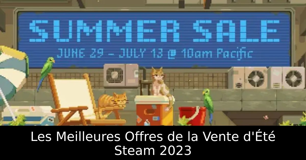 Les Meilleures Offres de la Vente d&rsquo;Été Steam 2023