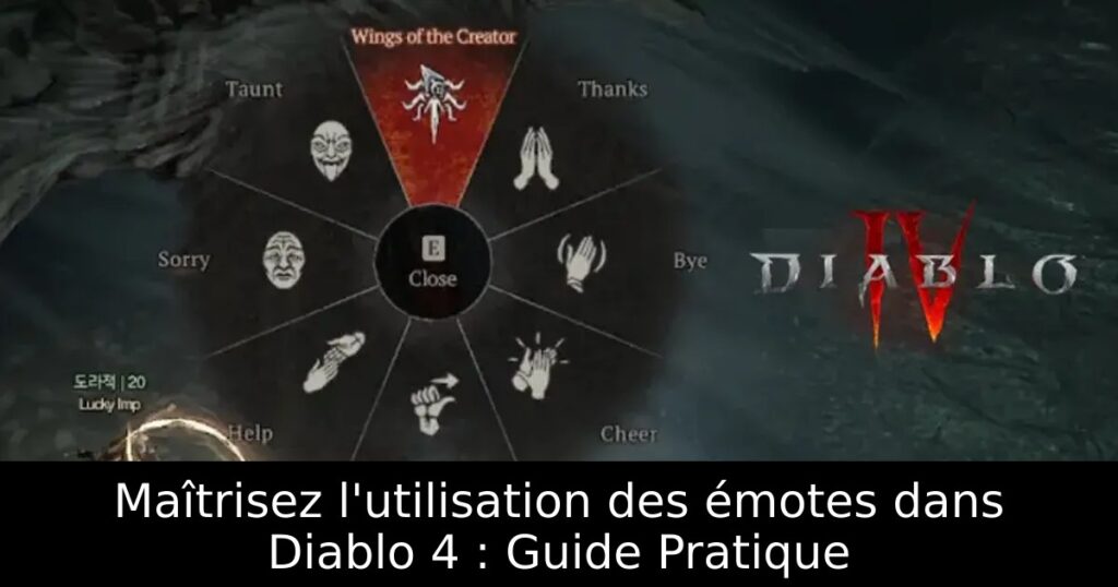 Maîtrisez l&rsquo;utilisation des émotes dans Diablo 4 : Guide Pratique