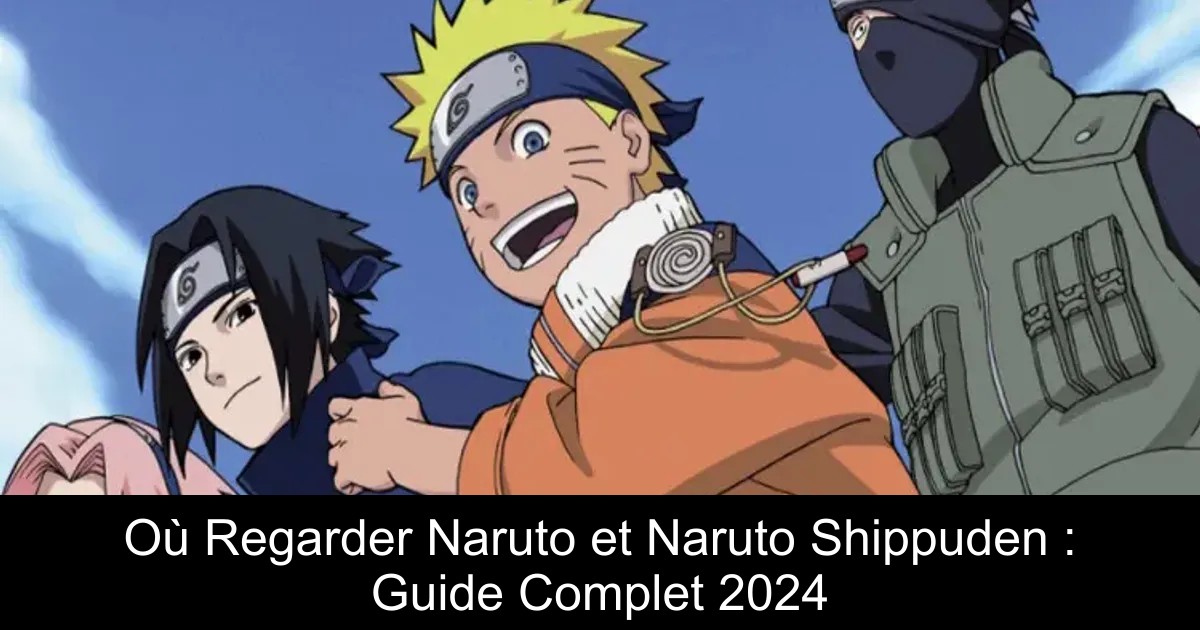 Où Regarder Naruto et Naruto Shippuden : Guide Complet