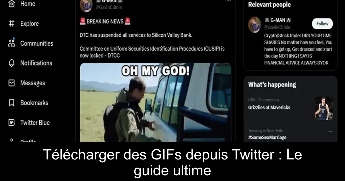 Télécharger des GIFs depuis Twitter : Le guide ultime