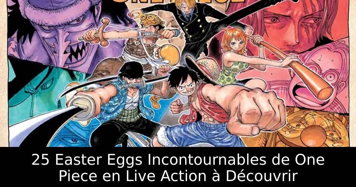 25 Easter Eggs Incontournables de One Piece en Live Action à Découvrir