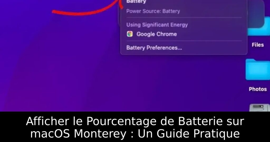 Afficher le Pourcentage de Batterie sur macOS Monterey : Un Guide Pratique