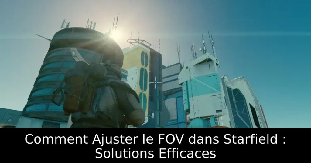 Comment Ajuster le FOV dans Starfield : Solutions Efficaces
