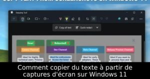 Comment copier du texte à partir de captures d&rsquo;écran sur Windows 11
