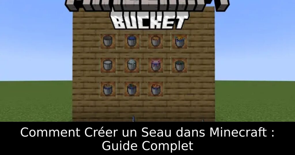 Comment Créer un Seau dans Minecraft : Guide Complet