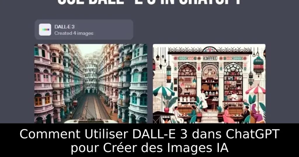 Comment Utiliser DALL-E 3 dans ChatGPT pour Créer des Images IA