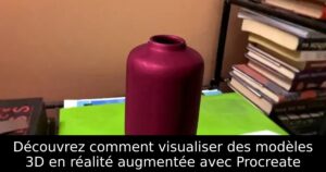 Découvrez comment visualiser des modèles 3D en réalité augmentée avec Procreate