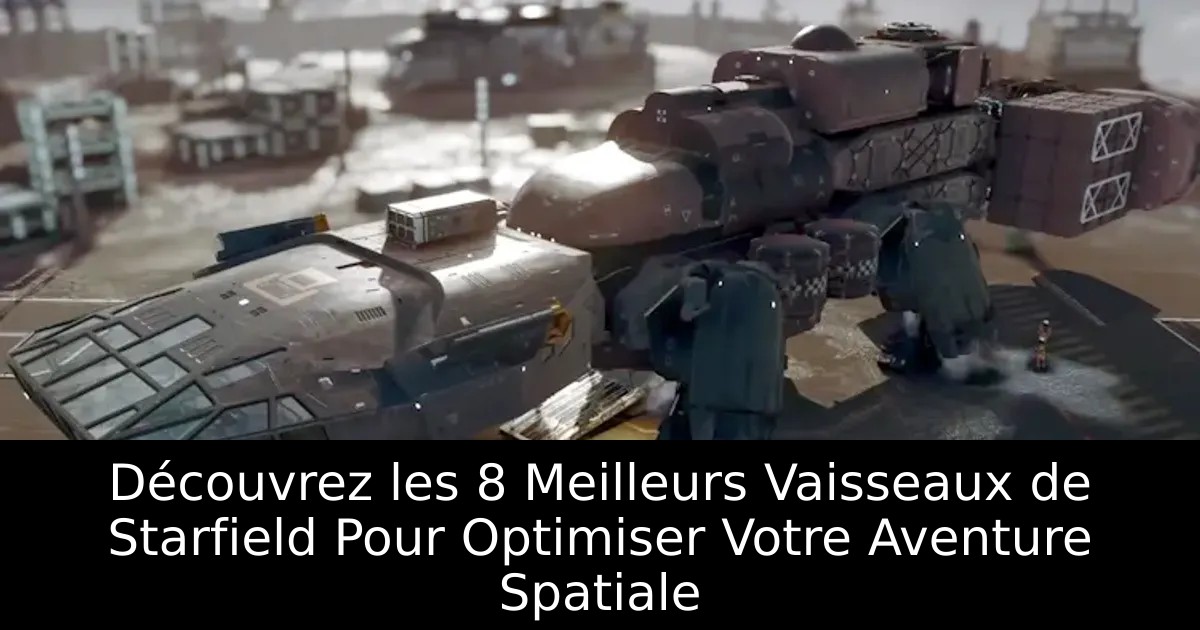 Découvrez les 8 Meilleurs Vaisseaux de Starfield Pour Optimiser Votre Aventure Spatiale