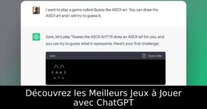 Découvrez les Meilleurs Jeux à Jouer avec ChatGPT